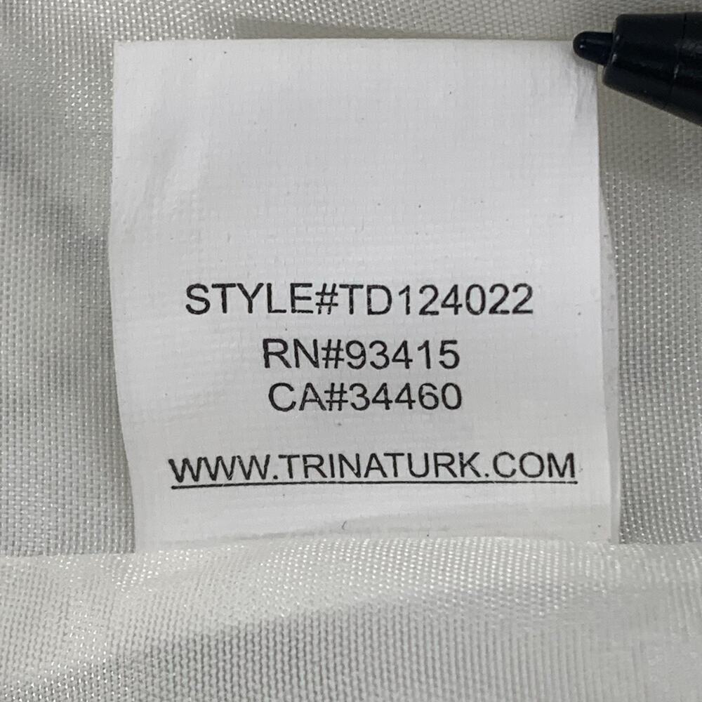 TRINA TURK Lace Dress Size 2 Ivory Mini 3/4 Sleeve Lined Square Neck Bride EUC - Picture 6 of 6